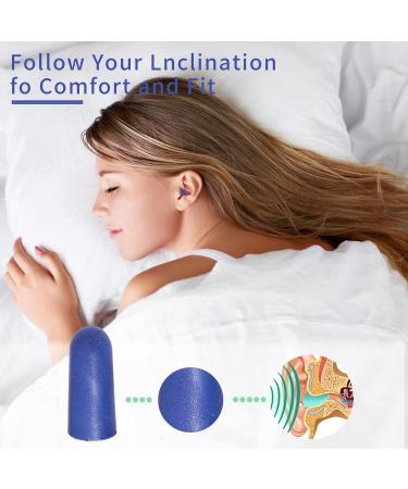 EXGOX Soft Foam Earplugs 38dB SNR 60 Pairs - Comfortable for Sleeping, Travel, Concerts - Purple Earplug-60pcs - Buy Online on GoSupps.com