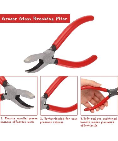 8 Pieces Glass Mosaic Cutter Kits  Including Wheeled Glass Tile Nipper  Glass Running Plier  Breaking Plier  Hex Wrench and Pencil Style Oil Feed Glass Cutting Tool  2 Blades and Oil Dispenser - Buy Online on GoSupps.com
