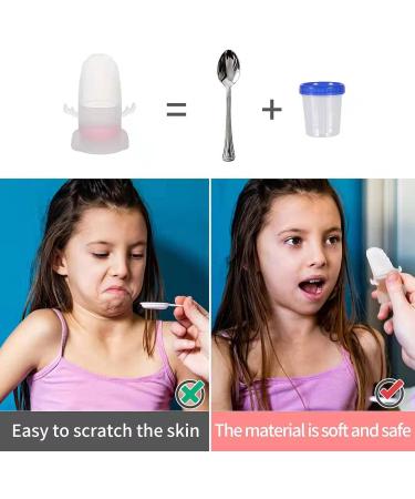 KACHITANY Baby Medicine Dispenser - 10 ml Graduated Oral Liquid Cups - Easy-to-Use Design - Transparent Reusable Dispenser - Buy Online on GoSupps.com