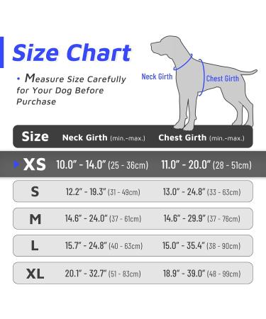 Buy Eagloo Anti-Train Dog Harness for Small Dogs - Adjustable Durable Reflective Strips for Walking & Jogging - XS Blue (1 Pack) - Buy Online on GoSupps.com