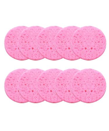 Uozonit Facial Sponge Facial Cleansing Sponge Natural Skin Care Sponges for Gentle Exfoliation Cleaning Pads Cosmetic Spa Sponges Cellulose Face Sponges for Personal Spa