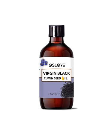 100% Pure Virgin Black Cumin Seed Oil 4oz by Oslove Organics- Cold pressed and Natural. Great addition to skin and hair care products