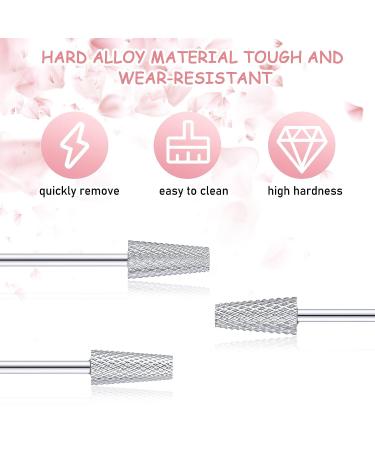 3 Pieces Tapered Barrel Carbide Nail Drill Bit Set - Acrylic Nail File Cuticle Bits for Gel Nails - Manicure Pedicure Tools (XF F M) - Buy Online on GoSupps.com
