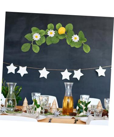 Zerodeko 10 Pcs Simulation Lemon Pendant Decor for Home Artificial Eucalyptus Leaves Wall Hooks Decorative Artificial Vines Flower Plants Faux Plants Plastic Pomegranate Fruit Household Yellowx5pcs 38x10cmx5pcs - Buy Online on GoSupps.com