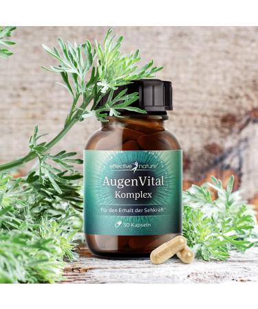 Effective Nature EyeVital Complex - 30 Vegan Capsules with Lutein Zeaxanthin & DHA from Algae Oil for Normal Eyesight - No Synthetic Additives - Buy Online on GoSupps.com