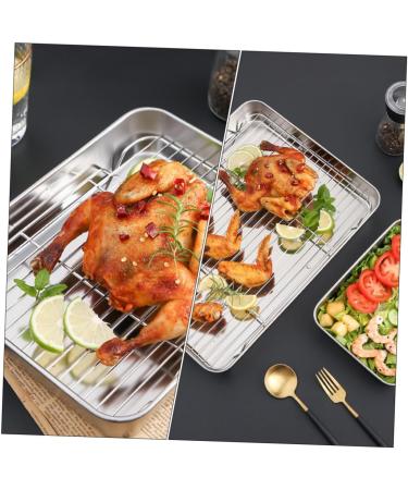 Alipis 1 Set Tray Supplies Non-Stick Baking Drain Home Kitchen Multipurpose Rack Holder Dumpling Storage Assorted Color 27X21.2X5CM - Buy Online on GoSupps.com
