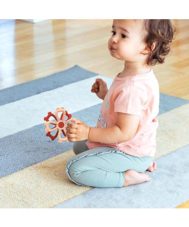 Buy Cartoon Silicone Bite Ring for Newborns - Flexible Heat-Resistant Flower Shape Teether - Ideal for Orphanages & Child Care - Buy Online on GoSupps.com