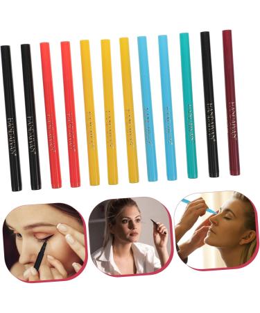 FOMIYES 12pcs Waterproof Liquid Eyeliner Eyeline Liquid Pencil Liquid Eyeliner Pencil Set Makeup Water Proof 1 count (Pack of 1) As Shown - Buy Online on GoSupps.com