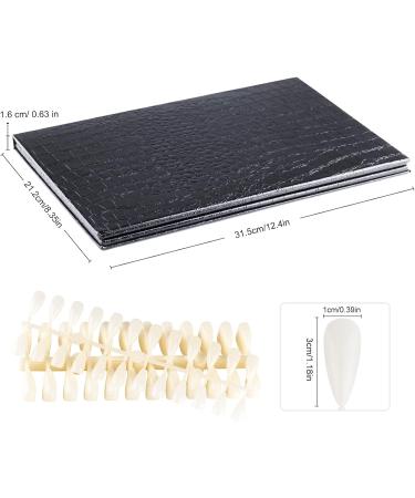 216 Colors Gel Polish Nail Colour Display Book with 240 False Nails Tips - Salon Sample Showing Tools - Black - Buy Online on GoSupps.com
