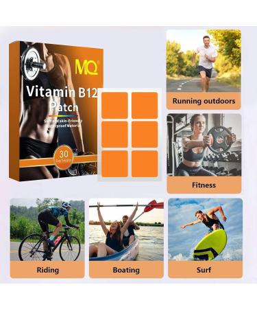 Patch De Vitamine B12 Patchs De Vitamines Patchs D' nergie B12 Auto-adh sifs Pour L'approvisionnement Quotidien Patchs B12 Efficaces Et S Am liorent La M moire De Mise Au Point Et Le M lange B1 - Buy Online on GoSupps.com
