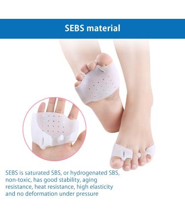 Buy 5 Pairs of Elastic Toe Spacers & Foot Separators - Shock Absorbers for Joint Alignment (White) - International Shipping Available - Buy Online on GoSupps.com