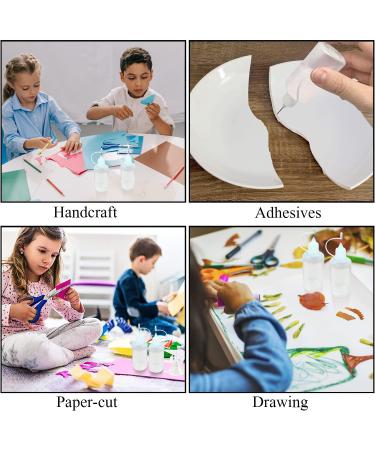 6 Pcs 4oz Precision Tip Glue Bottles with Mini Funnel - Perfect for Alcohol Ink & Acrylic Painting - Buy Online on GoSupps.com