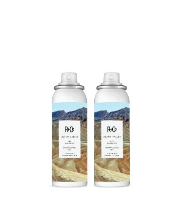 R+Co Death Valley Dry Shampoo Travel Size | Lightweight No Residue Spray for Oil Control and Volume Boost | TSA Approved | Vegan + Cruelty-Free | Pack of 2 Death Valley Dry Shampoo- 1.6 Fl Oz (Pack of 2)