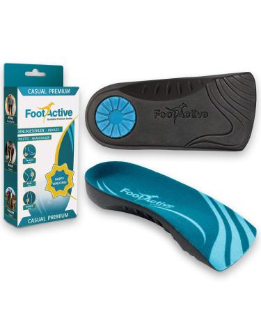FootActive CASUAL PREMIUM - for heel spurs and foot problems. 3/4 sole turquoise 39/41 EU