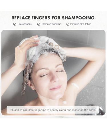 FREATECCH CHRECK Massage Brush - Wet & Dry Shampoo Hair Brush for Peeling Head Massage Silicone Ridge Care Stimulates Hair Growth Dandruff-Free Classic White - Buy Online on GoSupps.com