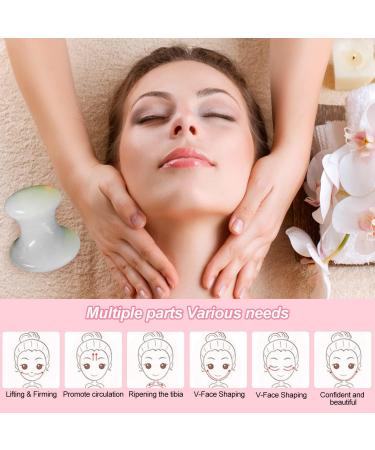 2-Piece Gua Sha Mushroom Massage Stones Set - Relaxing Face & Neck Spa Treatment - Buy Online on GoSupps.com
