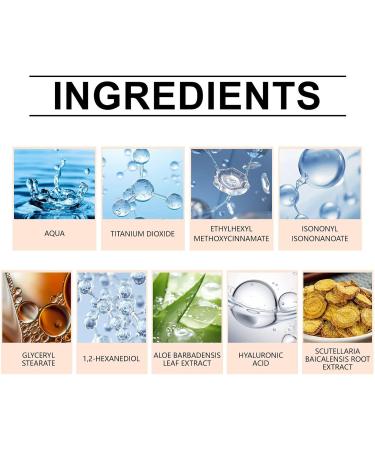  Generisch Tinted facial sunscreen SPF 50 50 ml mattifying sun protection for daily use sports makeup holidays swimming etc. - Buy Online on GoSupps.com