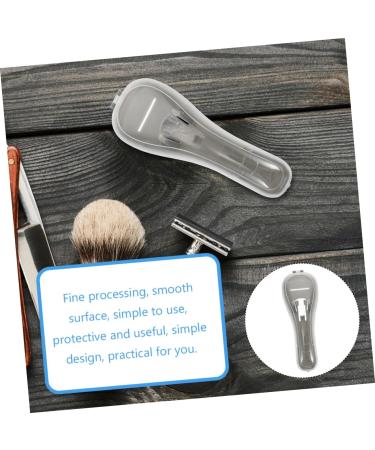 Buy Healvian 4-Piece Razor Storage Box Set - Portable Safety Razor Protection Case Gray (16.5x6cm) - Ideal for Travel & Organization - Buy Online on GoSupps.com