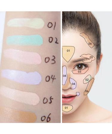 Cream Concealer Palette Contour Concealer Palette | 6-Color Contour Palette Cream Concealer Palette | Waterproof Full Coverage Makeup Palette Corrective Concealer - Buy Online on GoSupps.com