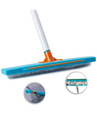 Carpet Rake-Carpet Hair Removal Tool-Carpet Rake to Fluff Carpet-Carpet Scraper Brush Rug Comb Pet Cat Fur Dog Hair Remover for Couch Furniture Carpet Broom
