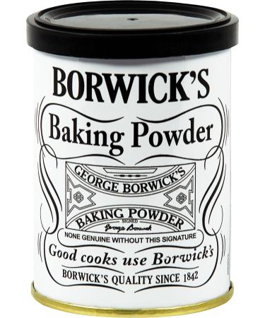 Borwick Baking Powder Tin Pick N Mix | Choose From 3 Flavours |Baking Powder Bicarbonate of Soda Cornflour - Pack of 2