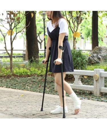 Adult Crutches Medical Forearm Crutches Aluminum Walking Crutches Non-Slip Ergonomic Cuff Arm Crutches Comfort Handle Crutches Convenient Independence 1pcs - Buy Online on GoSupps.com