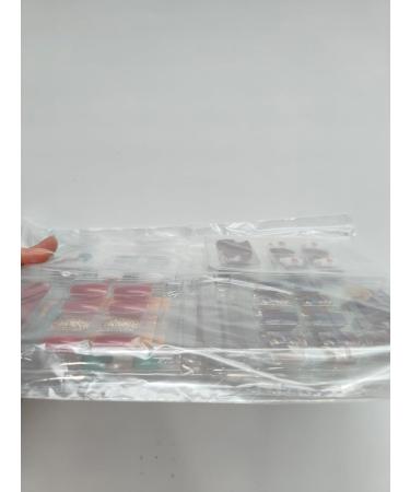 Kalolary 192 Pieces Stiletto Fake Nails Set with Glue Stickers - Stylish Full Cover Fingernails (Style C) for Perfect Nail Art - Buy Online on GoSupps.com