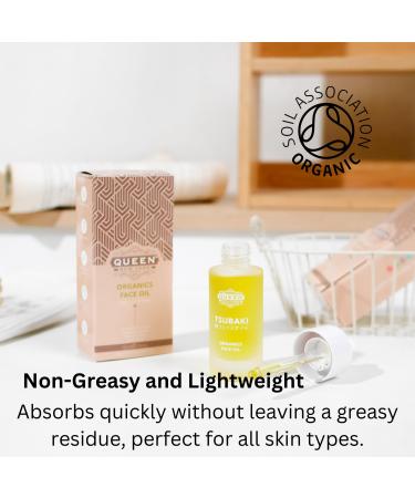 Queen Tsubaki Oil | Organic Japanese Tsubaki Face Oil for Youthful Skin | Best Anti-Aging Moisturizer for Dewy Glow - Buy Online on GoSupps.com