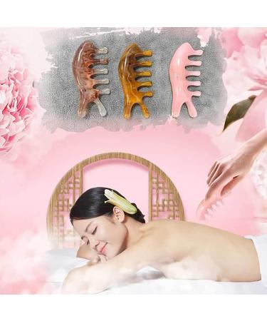 Meridian Massage Comb - Portable Synthetic Resin Acupuncture Therapy for Head Face Neck Massage - Relaxation Device with Wide Teeth - Ideal for Scalp Care - Buy Online on GoSupps.com
