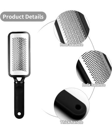 Foot File Foot Callus Remover for Hard Skin Stainless Steel Pedicure Tool for Dead Skin Cracked Heels and Dry Feet Professional Double-Sided Foot Rasp High Grade Metal Foot Scrubber - Buy Online on GoSupps.com