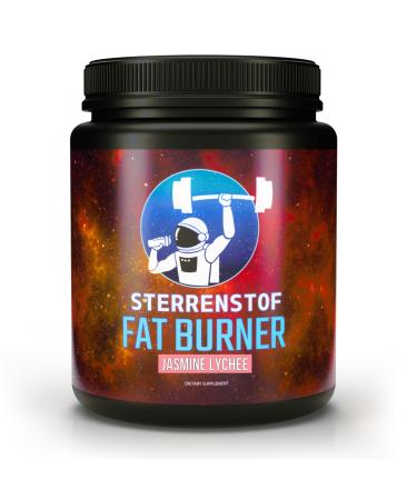 Sterrenstof Fat Burner-Jasmin-Lychee-fat burner appetite suppressant with L-carnitine L-tyrosine L-theanin green tea extract caffeine-quickly lose weight fat burner diet 300 g powder 50 portions jasmin lychee