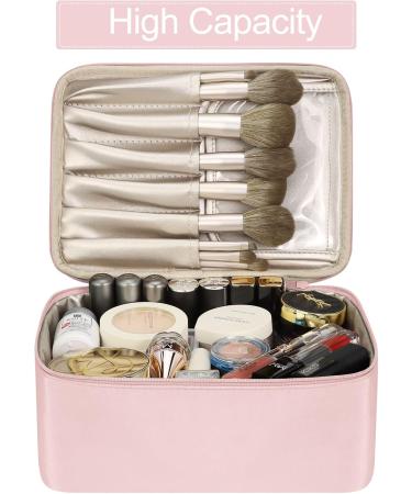 Buy Pocmimut 2-in-1 Portable Make-Up Bag for Women | Large Double-Layer Cosmetic Pocket for Travel | Reusable Nylon BabyRosa-A2 - Buy Online on GoSupps.com