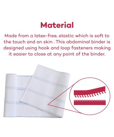 Dealmed Small Abdominal Binder 3-Panel 9 Waist Compression Wrap for Women and Men | Waist Support Belt for Core Stability and Muscle Tone - Buy Online on GoSupps.com