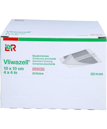Vliwazell Absorbent Compresses 10x10 cm Sterile