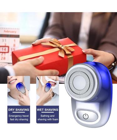 Asheyya Mini Electric Shaver Portable Mini Razor for Men IPX7 Waterproof Cordless Rechargeable Rotary Shavers for Travel Office Business Trip - Buy Online on GoSupps.com