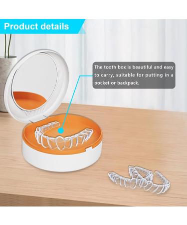 Buy Dnom Dose of Bite Can - Multi-Functional Mirror & Denture Container for Prosthetics Braces and More | Durable & Portable Tooth Rail Box - Buy Online on GoSupps.com