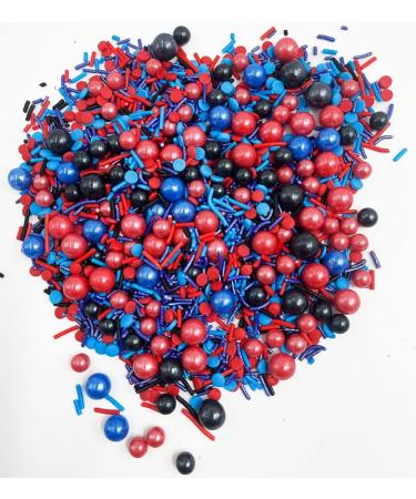 Spiderman Sprinkles for Cake Decorating Edible 120g/4.2oz Cake Decorations Fancy for Cupcake Decorations Ice Cream Toppings Edible Cake Cupcake Decorating Jimmies Nonpareils Sugar Pearl Sprinkles - Buy Online on GoSupps.com