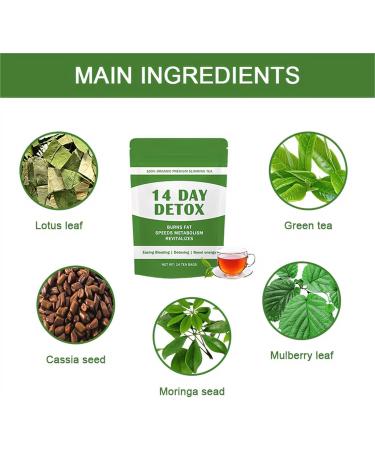 Tisane Minceur Base De Plantes (14 Jours) - D tox Naturelle Du Ventre Raffermissement Abdominal Et Soutien La Gestion Du Poids(1PC) - Buy Online on GoSupps.com