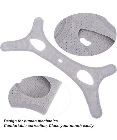 Chin Strap for Cpap Users Anti Snoring Chin Strap Adjustable AntiSnoring Jaw Support Belt Stop Snore Chin Strap Correction of Mouth Breathing for Men Women Grey - Buy Online on GoSupps.com