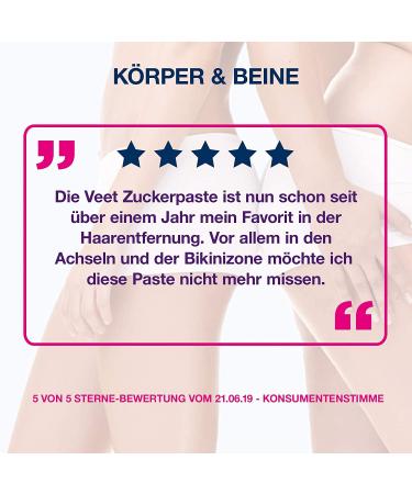 Veet Sugaring Sugar Paste with Argan Oil - Hair Removal for Smooth Skin | 5 x 250ml | Up to 4 Weeks Results - International Shipping Available - Buy Online on GoSupps.com