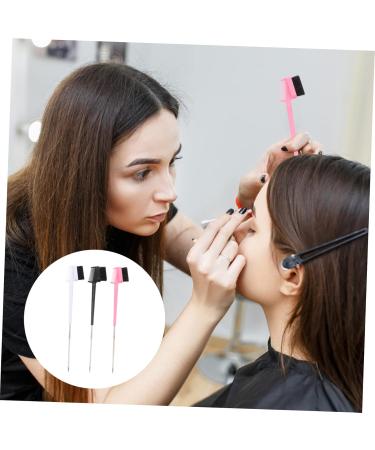 FRCOLOR Eyebrow Eyelash Brush double-headed eyebrow eyelash hair edge Eyelash Curlers Eyebrow Eyelash Grooming Tool Dual Brow Raw edge eyebrow stainless steel Double Head Brush 21x4x0.5cm Assorted Color - Buy Online on GoSupps.com