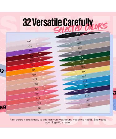 MEFA Dip Powder Nail Kit - 32 Color Dipping Powder Set for French Nail Art - Base Top Coat & Activator - Perfect for All Seasons - International Shipping Available - Buy Online on GoSupps.com