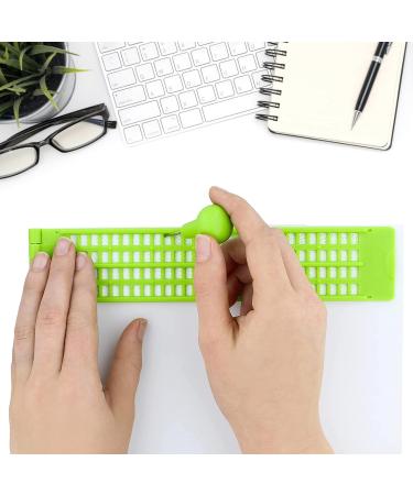 4 Lines 28 Cells Braille Writing Set | Braille Fingerboards for Effective Learning & Skill Improvement - Buy Online on GoSupps.com