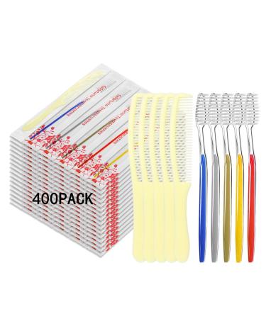 Bulk Disposable Toothbrushes and Combs Bulk for Homeless Individually Wrapped Bulk Hygiene Kits Manual Toothbrushes Toothbrushes Soft Bristle Travel Hair Combs for homeless Hotel Shelter (200)