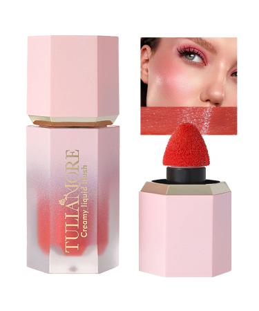 Liquid Cheek Waterproof Cream Face Makeup | for Long-Wearing Natural Look Cream Face Cheek and Lip Color for Women 04#
