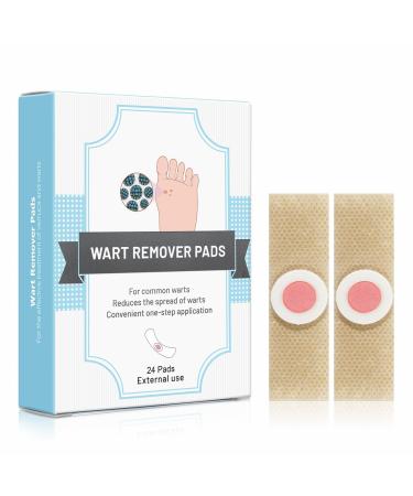 Wart Remover Wart Remover for Hands Corn Remover for Feet Corn Removal Plasters Verruca Verruca Plasters for Wart Removal Removes Plantar Warts Callus Stops Wart Regrowth 24pcs 1PCS