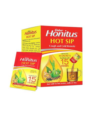 Honitus Hot Sip: 100% Ayurvedic Kadha | Provides Instant Relief from Cough and Cold (4gm*Pack of 30 Sachets) Pack 450 Sachets