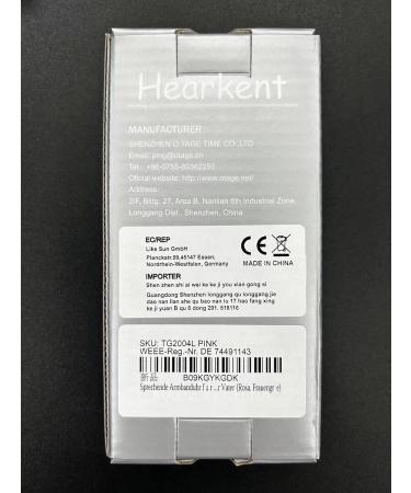Hearkent Talking Watch for Blind Seniors | Loud Voice Visual Impairment Aid | German Language Pink - Perfect Gift for Women - Buy Online on GoSupps.com