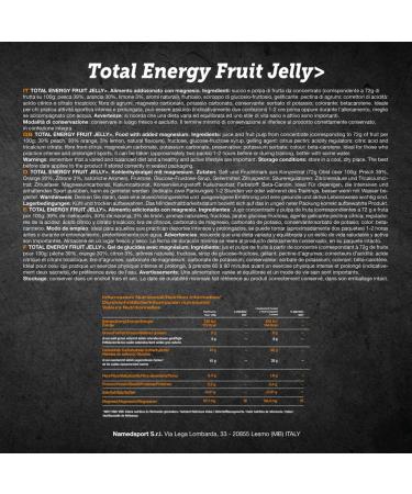 NAMEDSPORT SUPERFOOD Total Energy Fruit Jelly Peach Orange & Lemon Flavour Box of 28 x 42g sachets - Buy Online on GoSupps.com