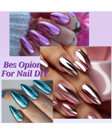 Lot de 6 poudres holographiques pour ongles - D coration artistique - Effet miroir m tallique - Pour manucure et p dicure 02style - Buy Online on GoSupps.com